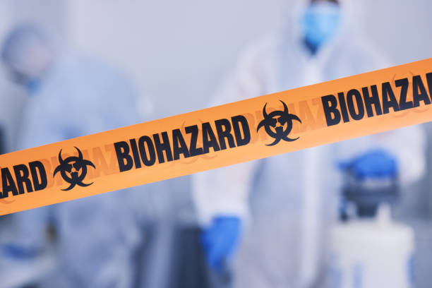 Professional Biohazard Cleanup technician working in New Smyrna Beach, FL